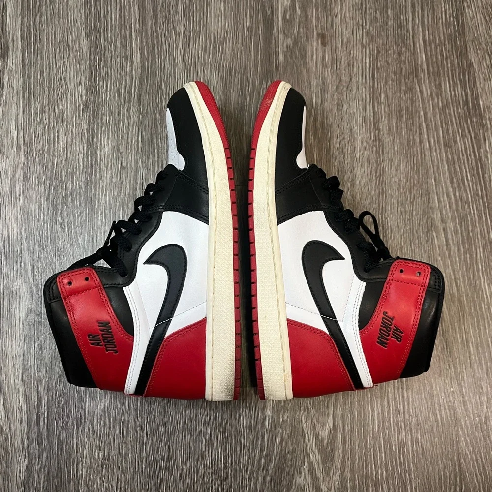 Jordan High-Top Sneakers - Black/White/Red